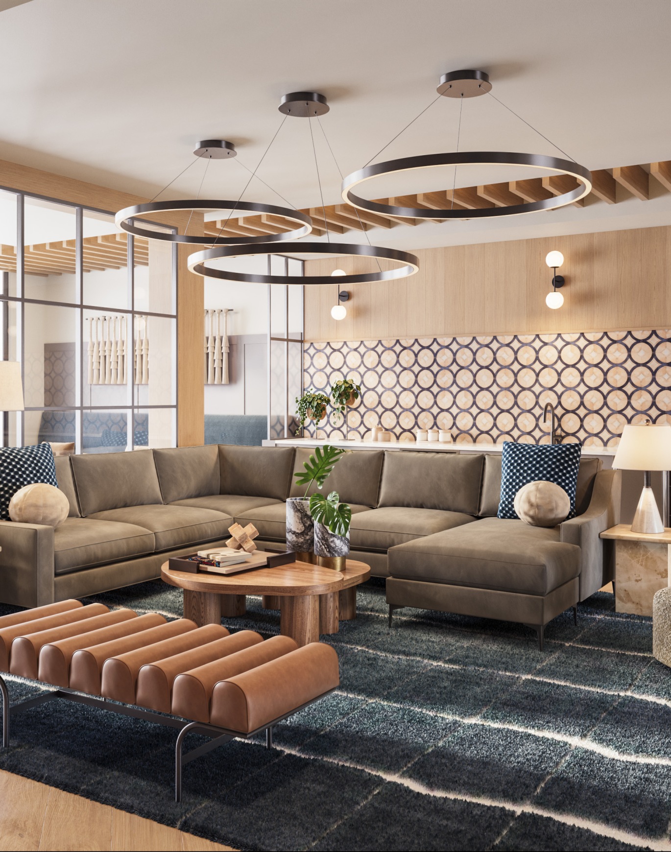 clubroom with seating